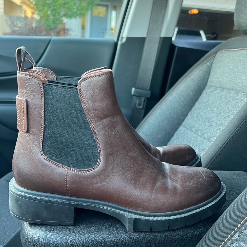 Leather Chelsea Coach Boots